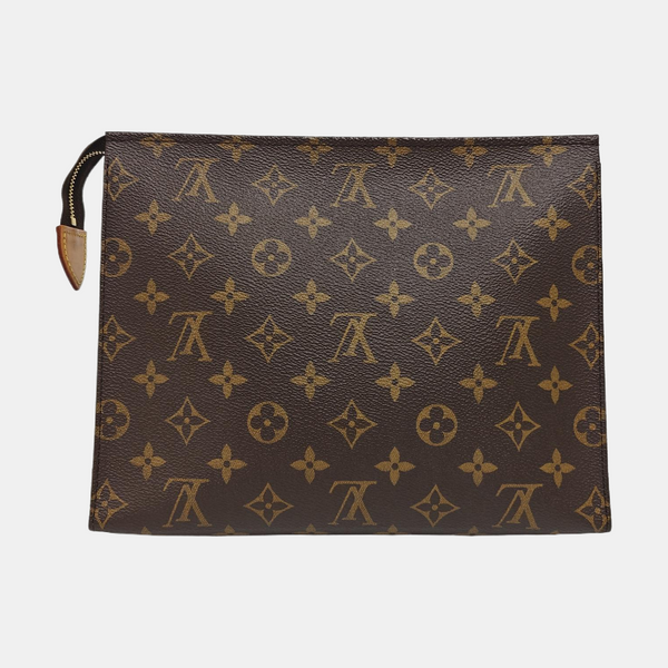 TOILET POCKET 26 Monogram Coated Canvas Brown