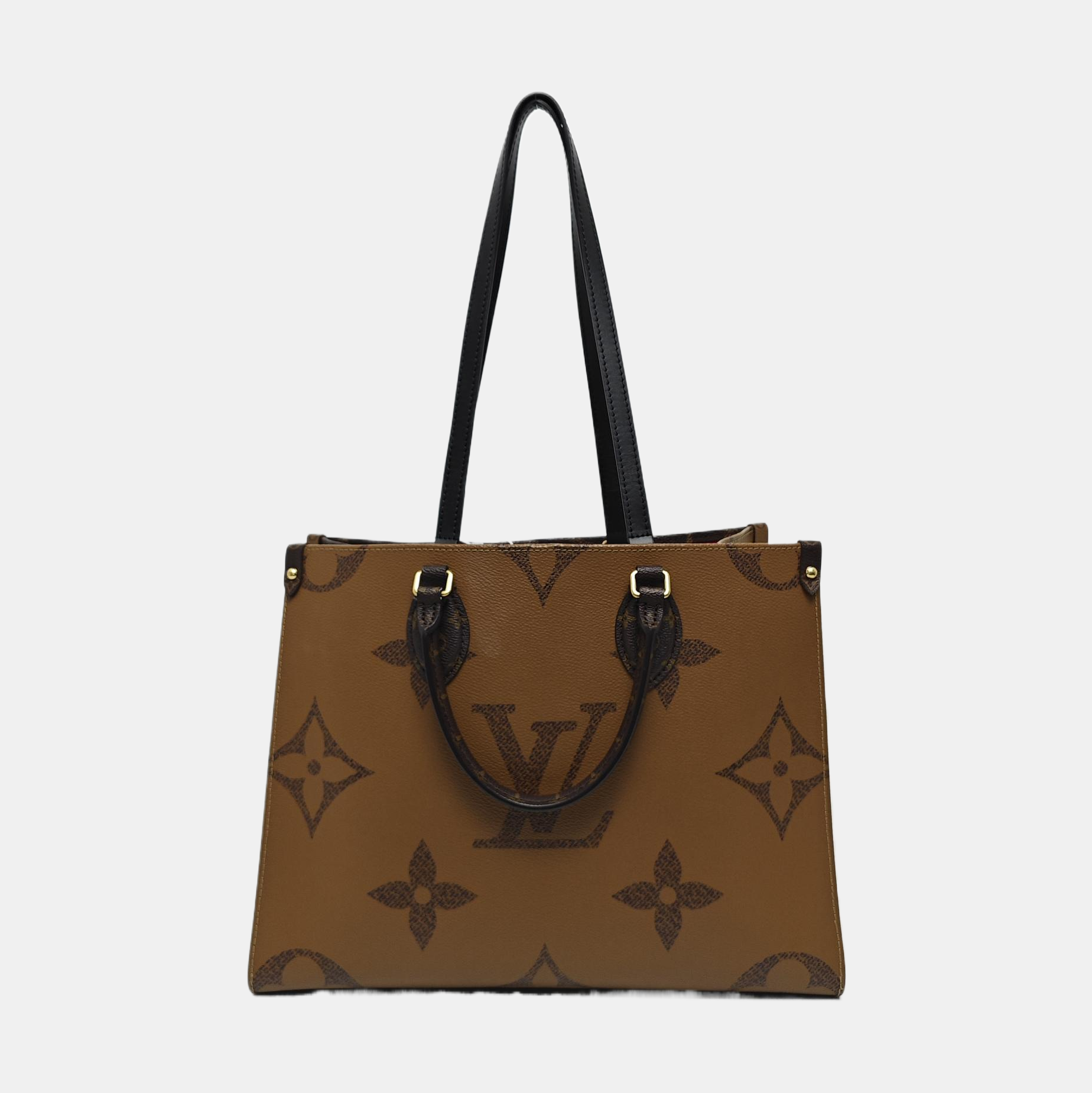 ONTHEGO MM Monogram Coated Canvas Brown
