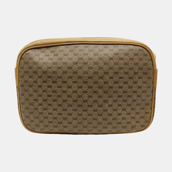 Monogram Coated Canvas Shoulder Bag Brown