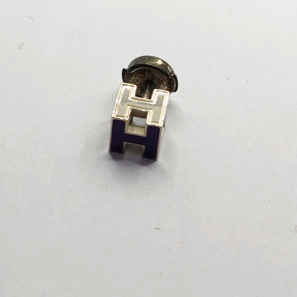 Cage D'h Metal Purple Stud Earrings