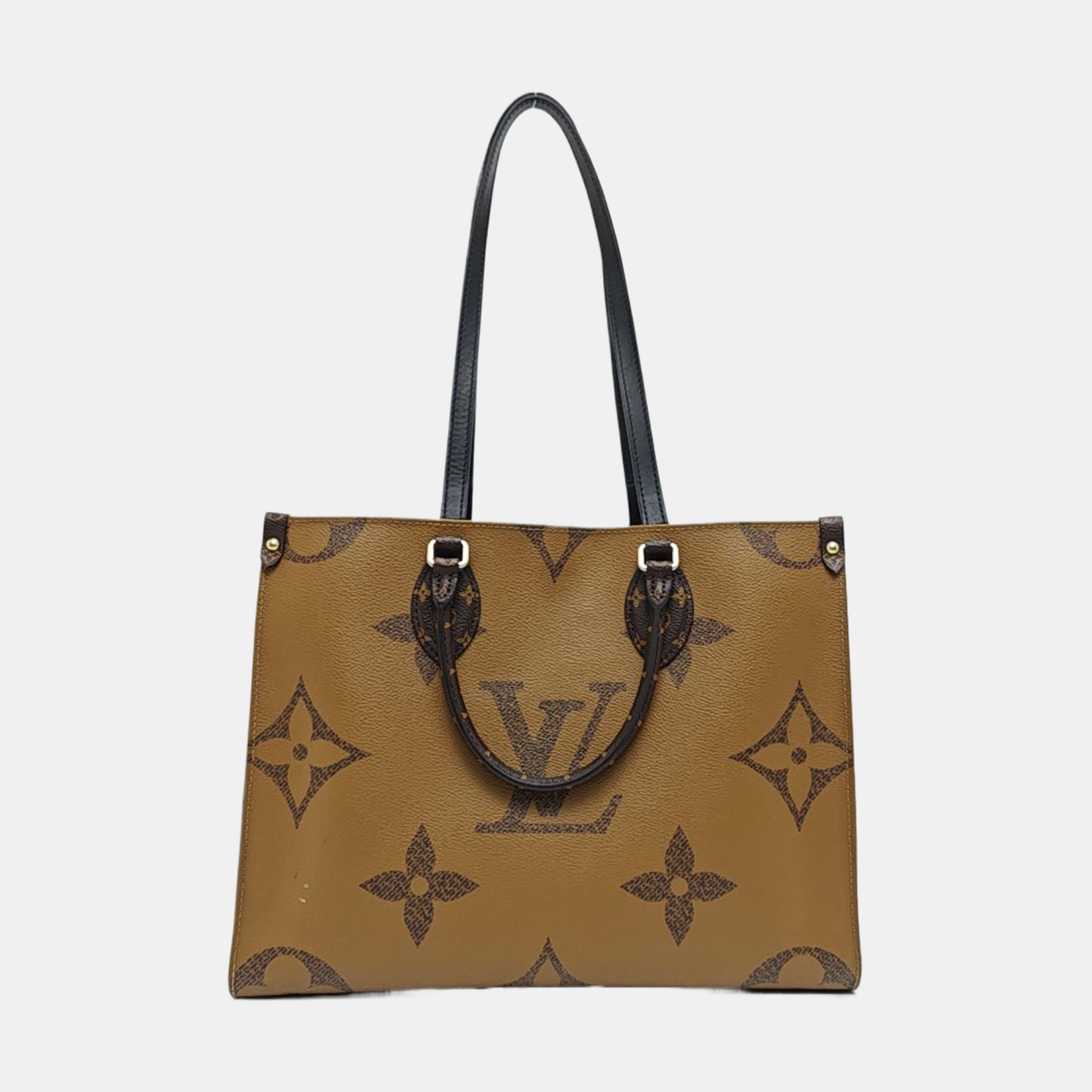 ONTHEGO MM Monogram Coated Canvas Brown