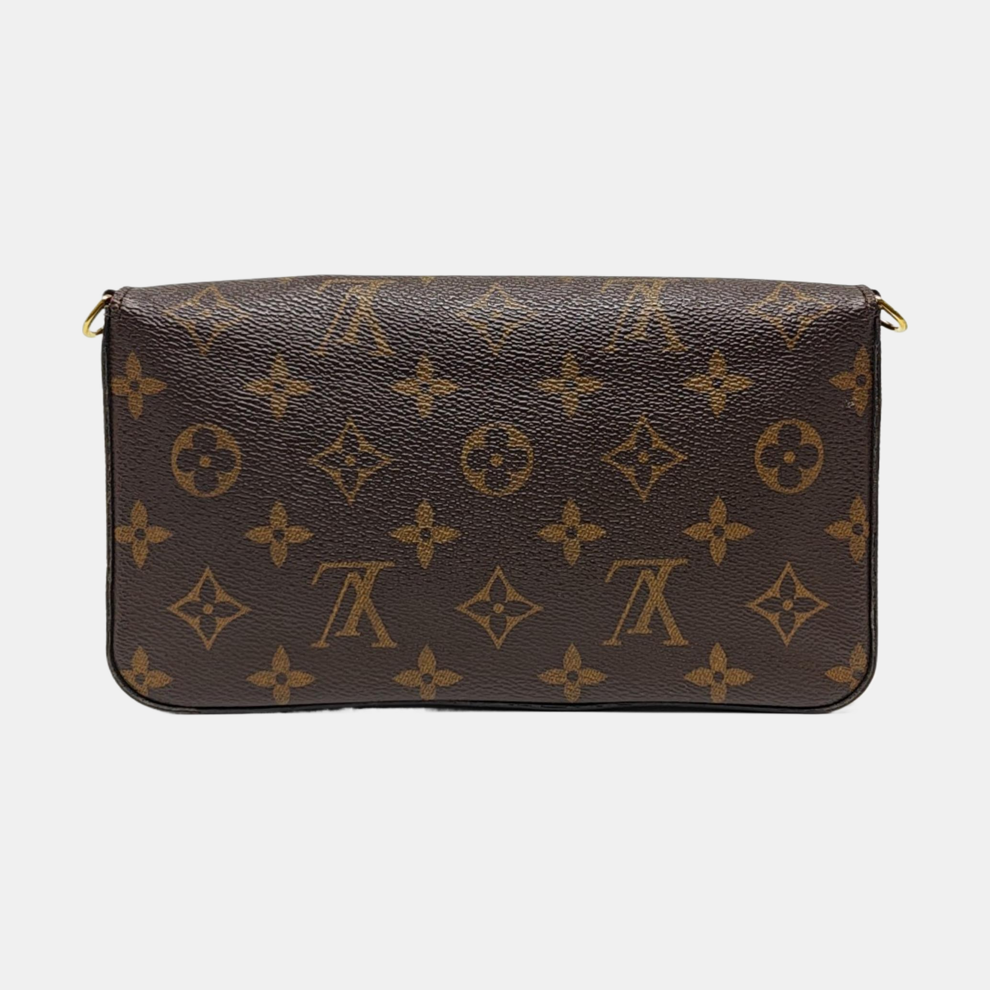 FÉLICIE Monogram Coated Canvas Brown