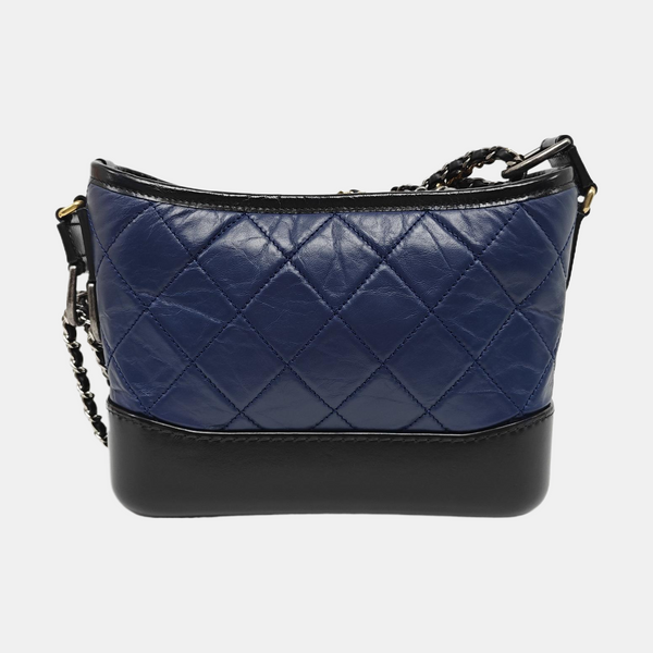Authenticated pre-owned  GABRIELLE Quilted Calfskin Blue - Crossbody Bag at Looply
