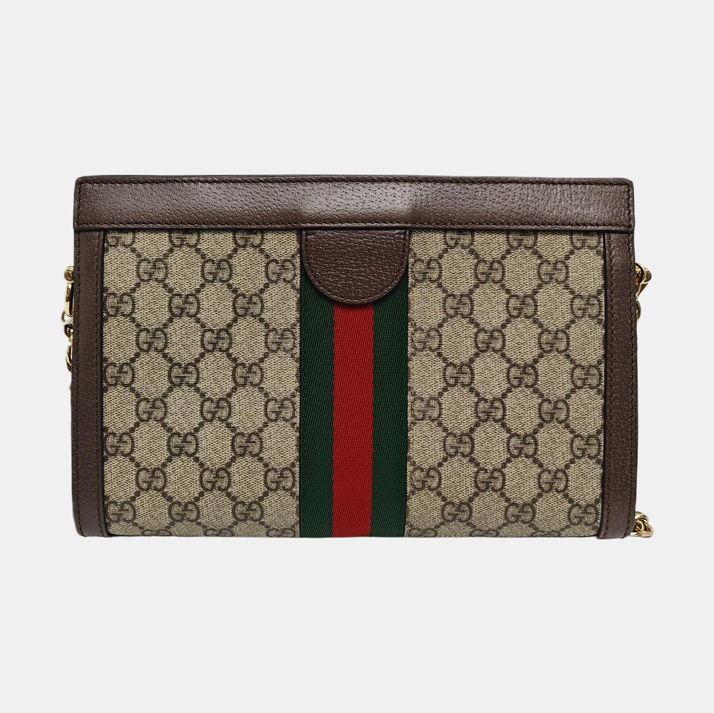 Ophidia Small Monogram Coated Canvas Beige