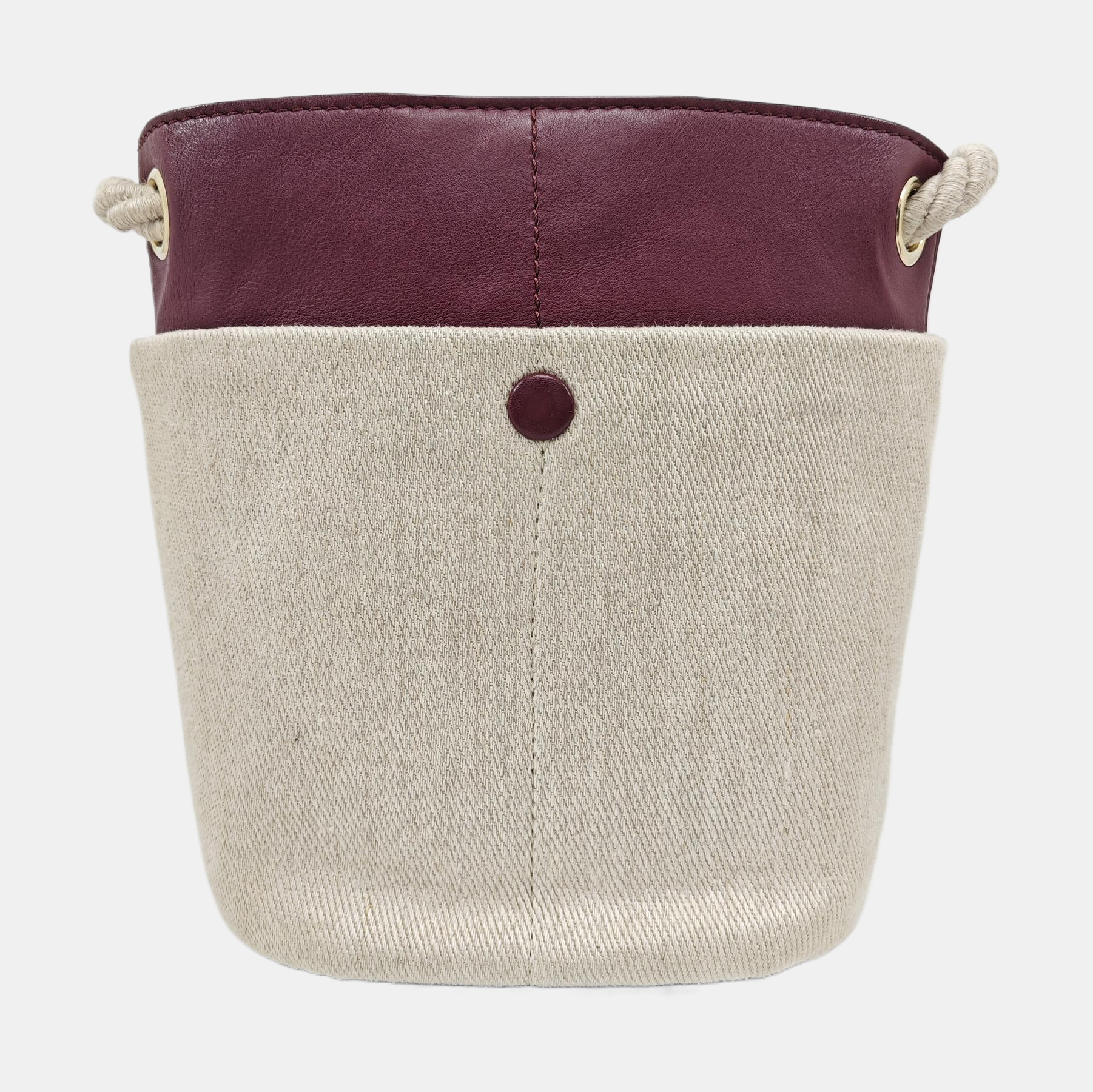Canvas Bucket Bag Gray