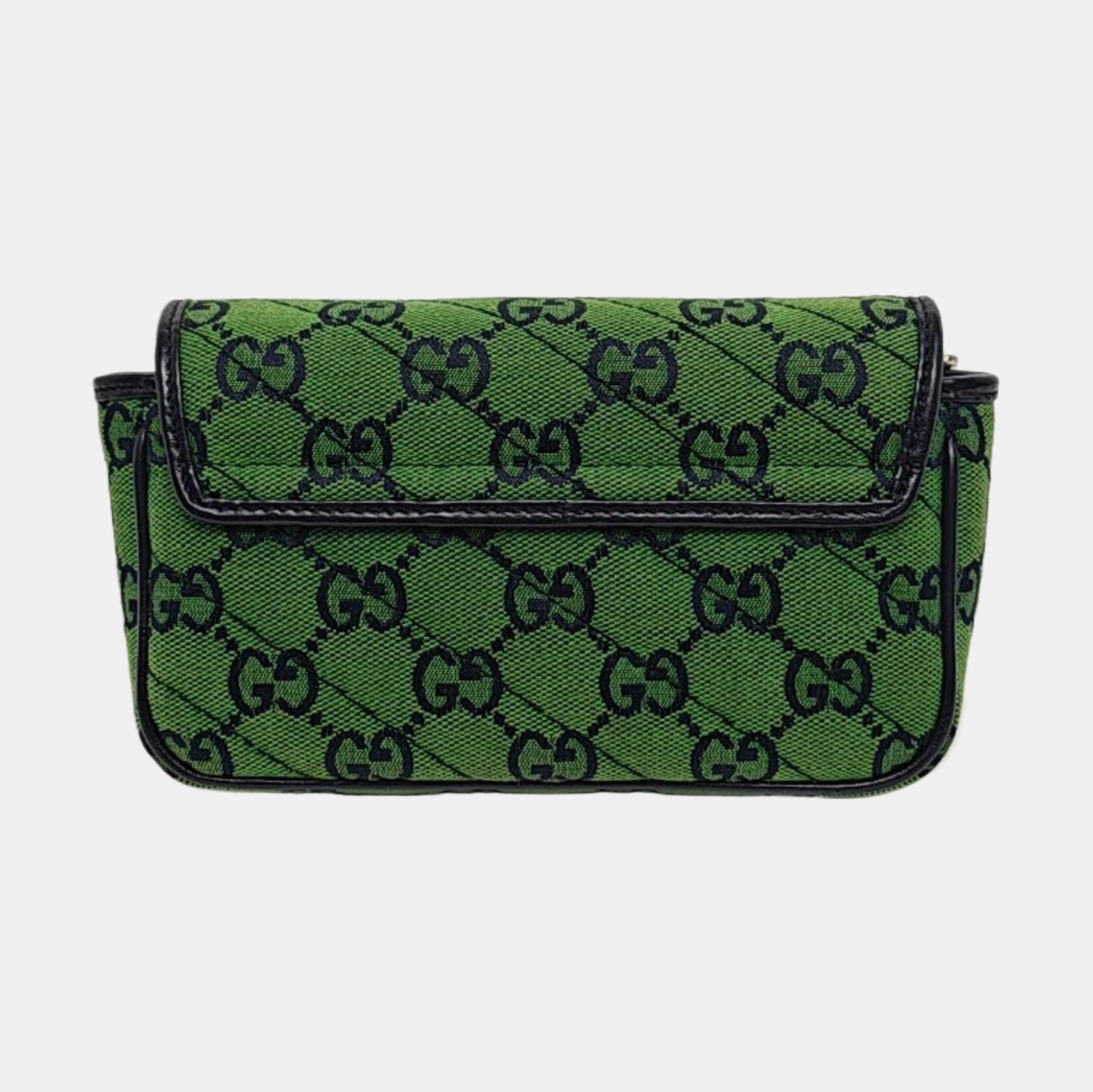 GG Marmont Mini Quilted Canvas Green