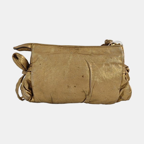 Calfskin Clutch Gold