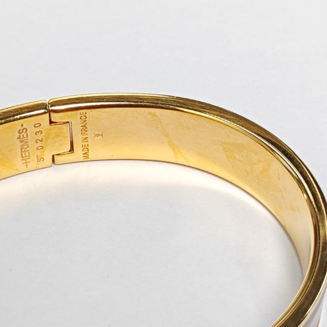 Clic Anneau Metal Gold Bangle
