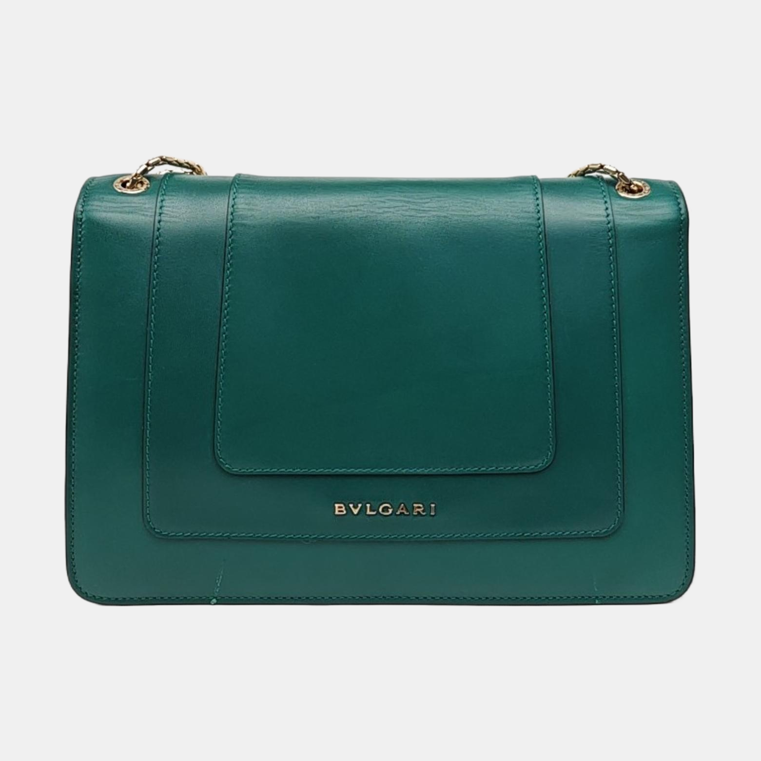 SERPENTI FOREVER Medium Quilted Calfskin Green