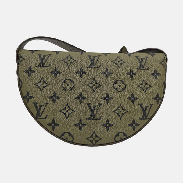 Monogram Coated Canvas Shoulder Bag Green