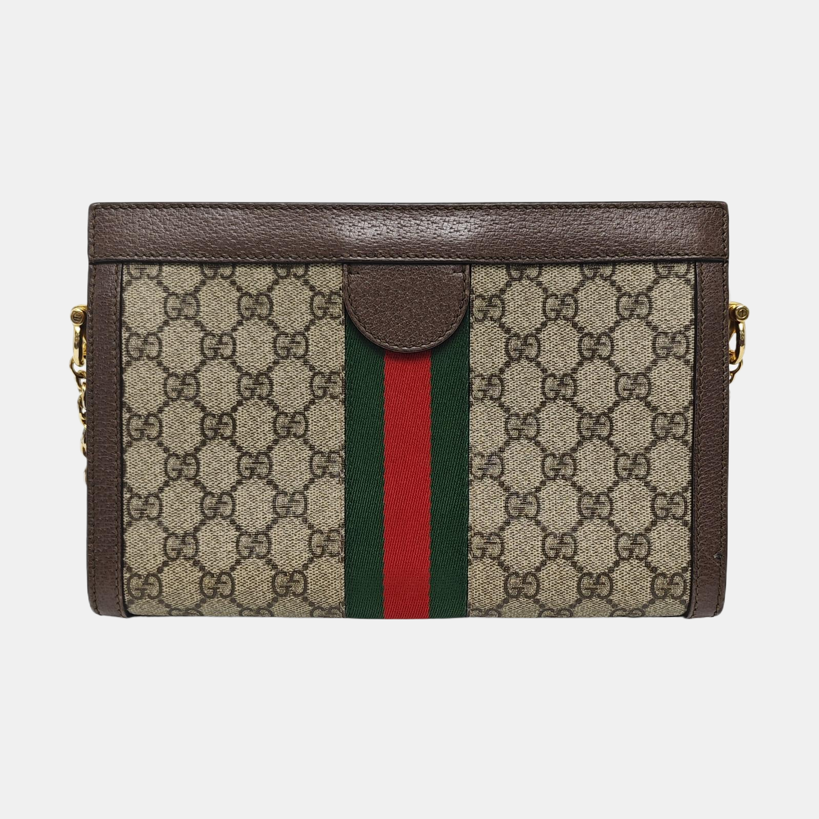 Ophidia Small Monogram Coated Canvas Beige
