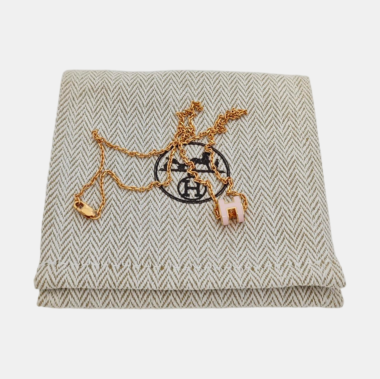 Pop H Metal Rose Gold Necklace
