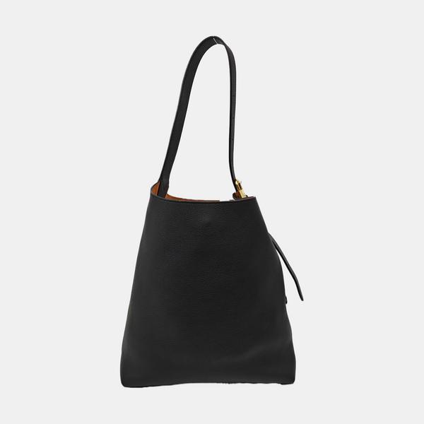 LOW KEY HOBO MM Monogram Calfskin Black