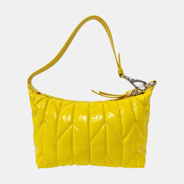 Spirit Ciré Mini Quilted Patent Leather Yellow