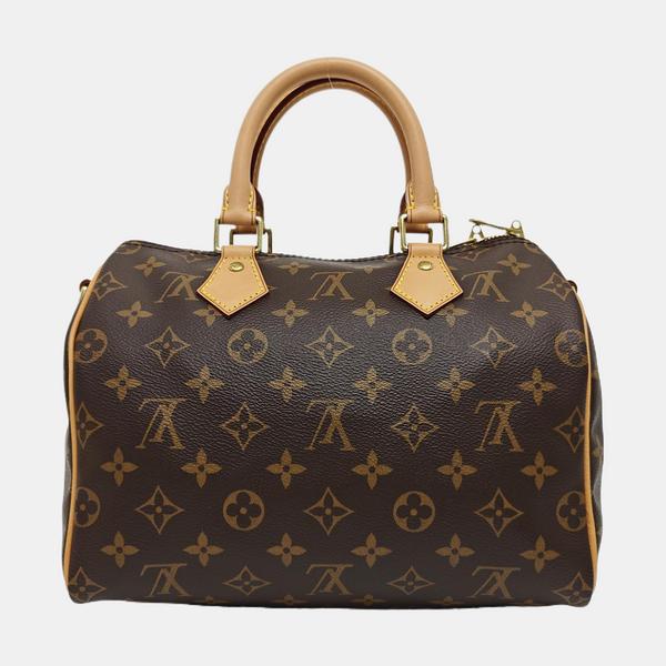 SPEEDY 25 Monogram Coated Canvas Brown