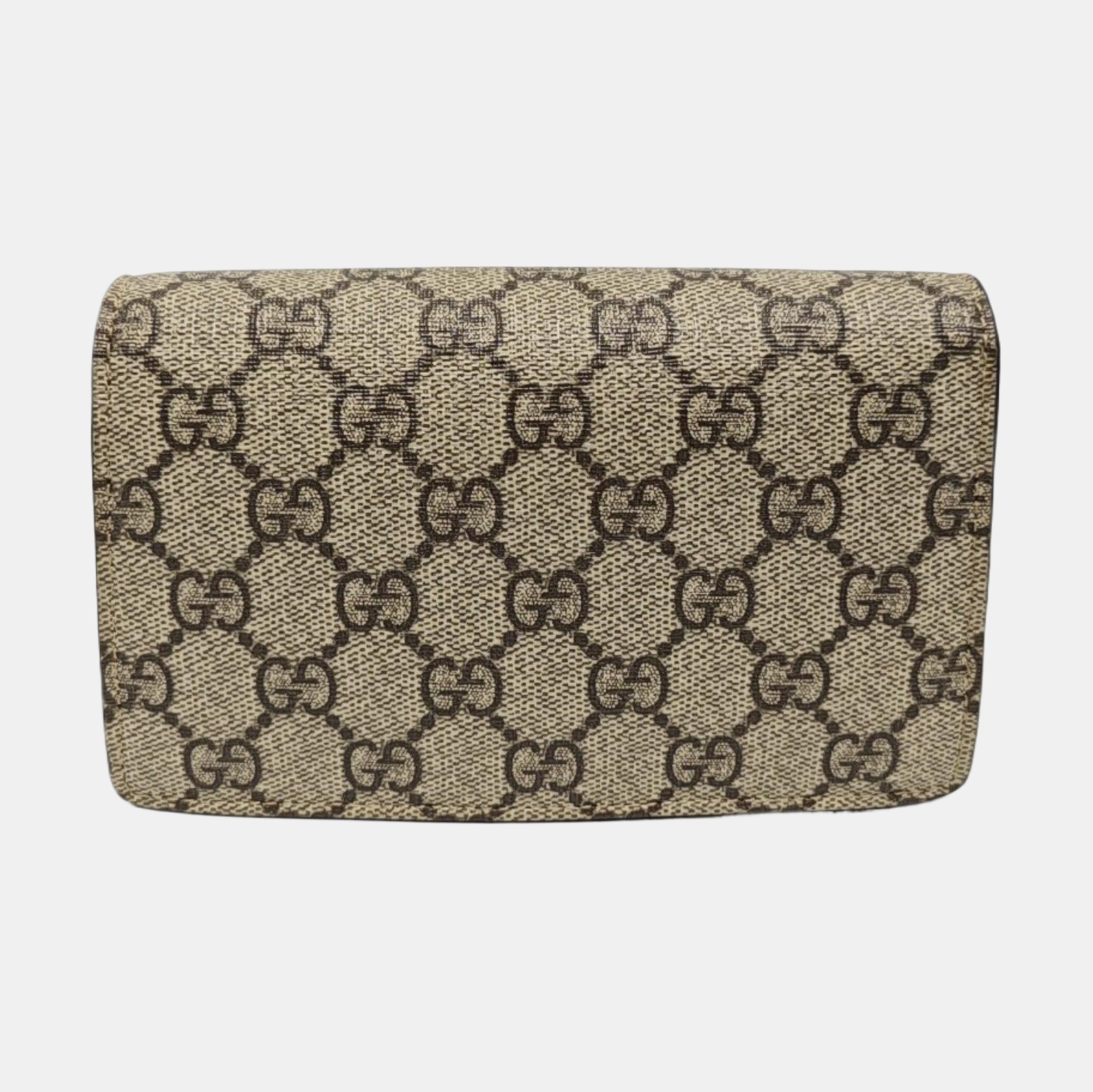 Dionysus Super Mini Monogram Coated Canvas Beige