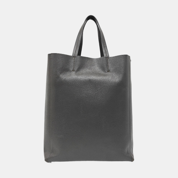VERTICAL CABAS Mini Calfskin Gray