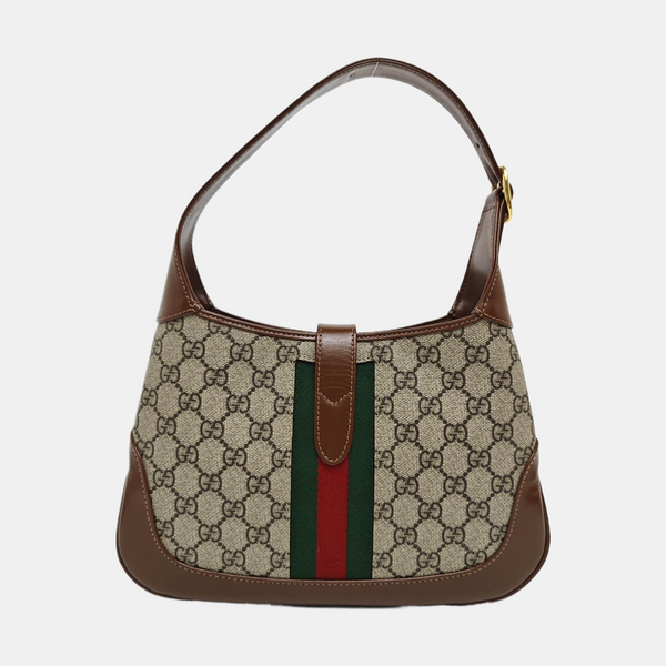 Jackie 1961 Small Monogram Coated Canvas Beige