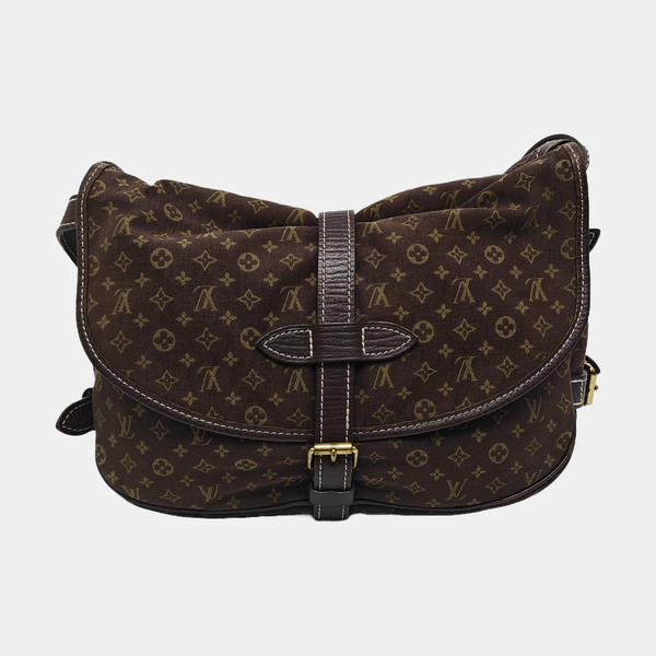 SAUMUR 28 Monogram Canvas Brown