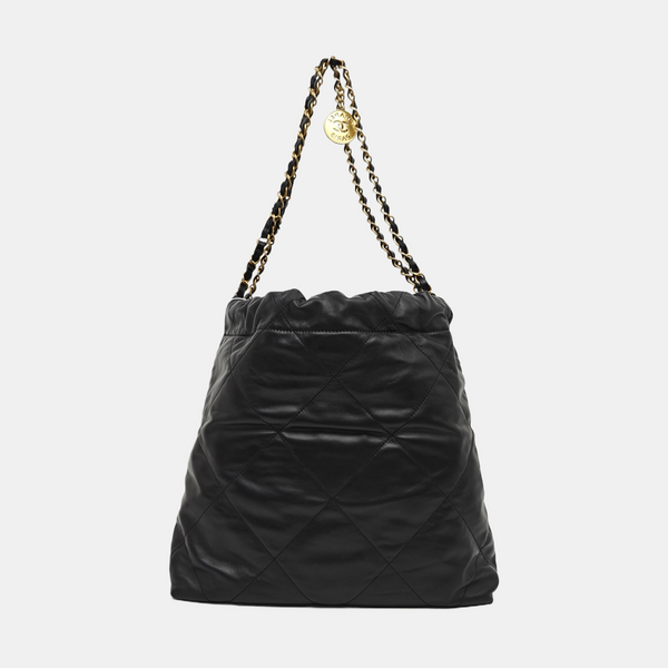CHANEL 22 Small Quilted Calfskin Black