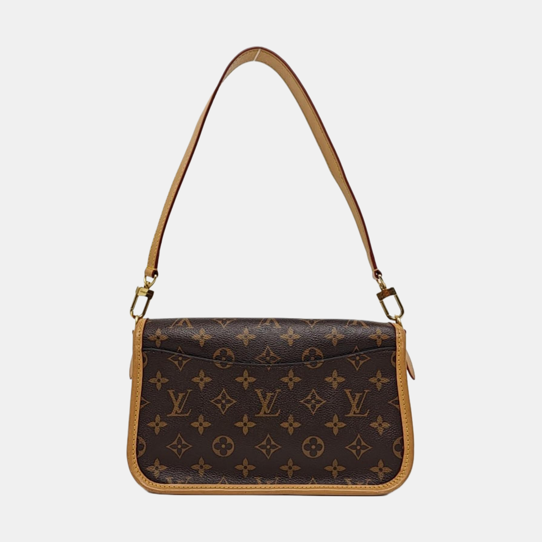 DIANE Monogram Coated Canvas Brown