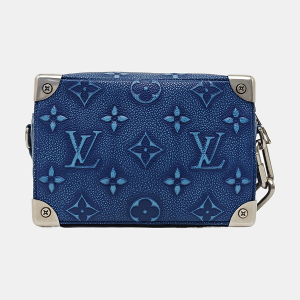 SOFT TRUNK Mini Monogram Calfskin Blue