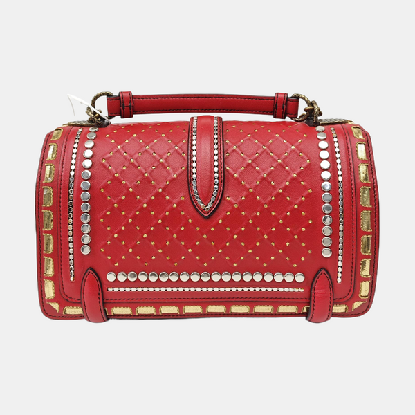 Calfskin Shoulder Bag Red