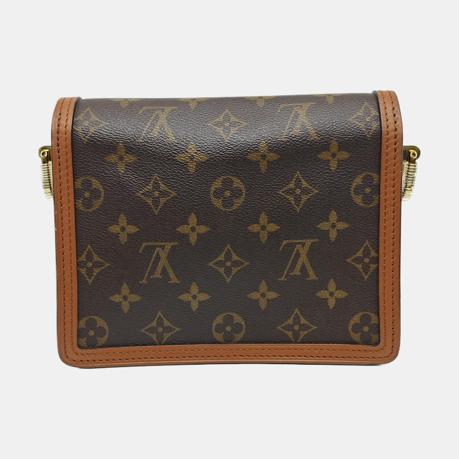DAUPHINE Mini Monogram Coated Canvas Brown