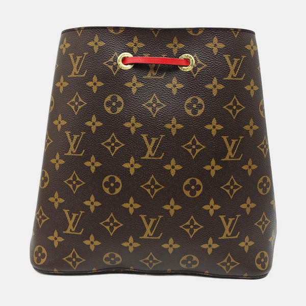 NÉONOÉ MM Monogram Coated Canvas Brown