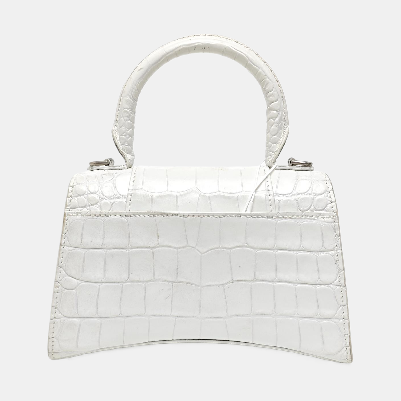 Hourglass Small Calfskin White
