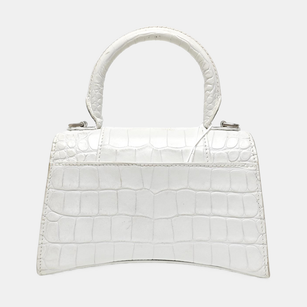 Hourglass Small Calfskin White