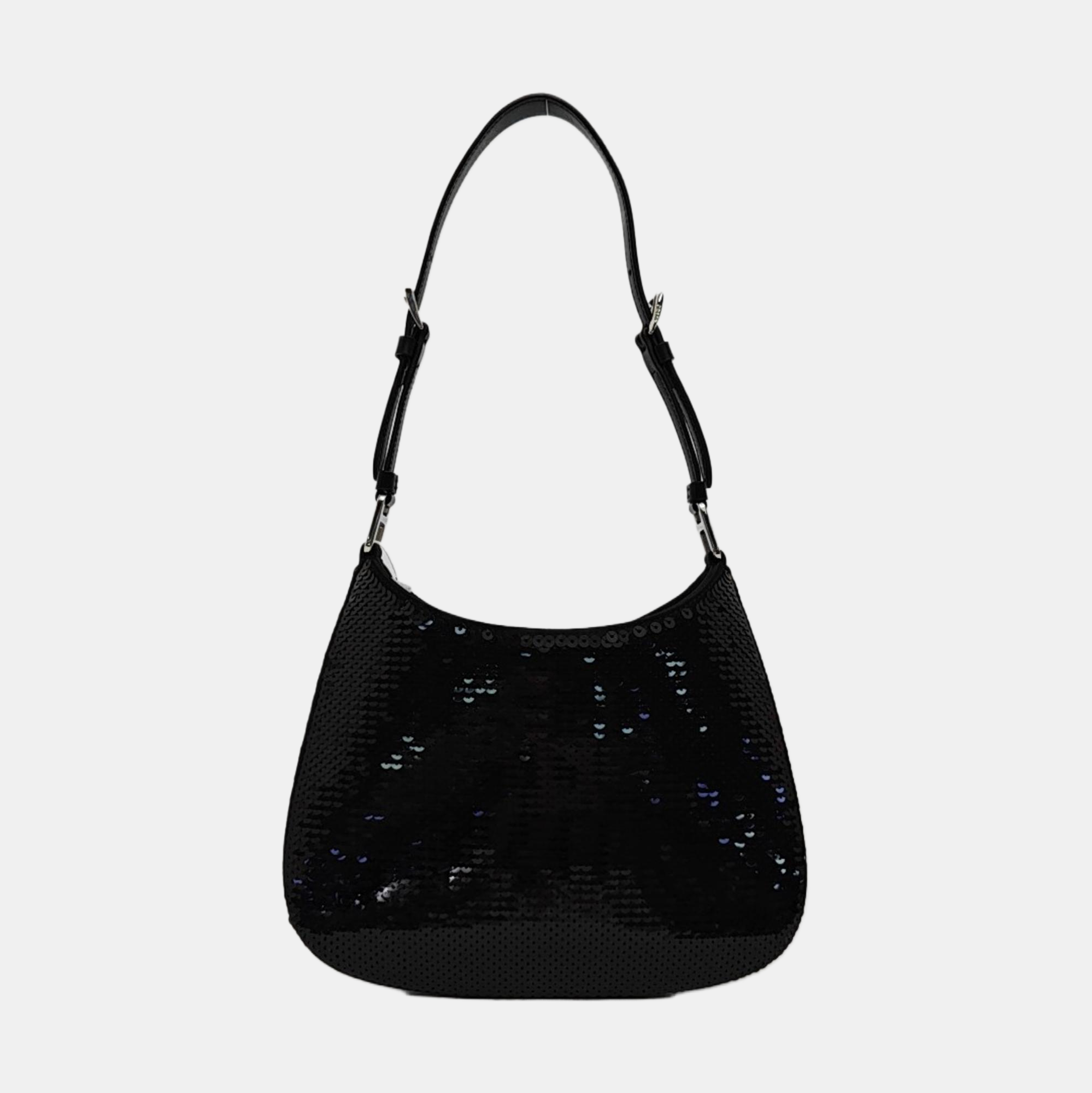 Sequins Shoulder Bag Black