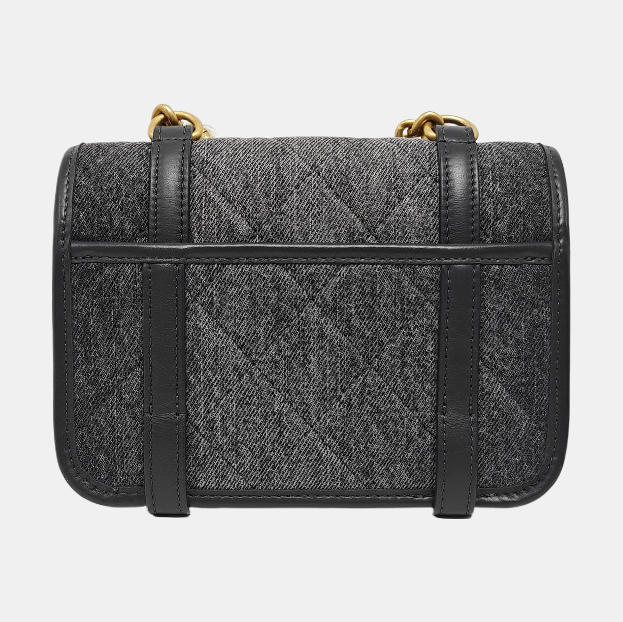 CLASSIC FLAP Mini Quilted Canvas Gray
