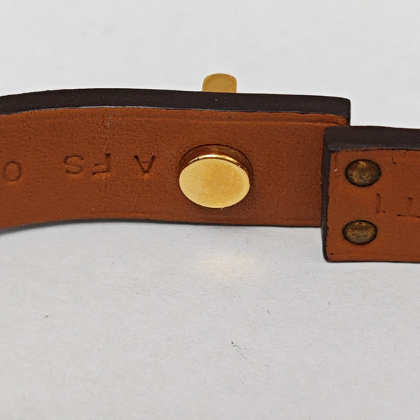 Leather Red Bangle