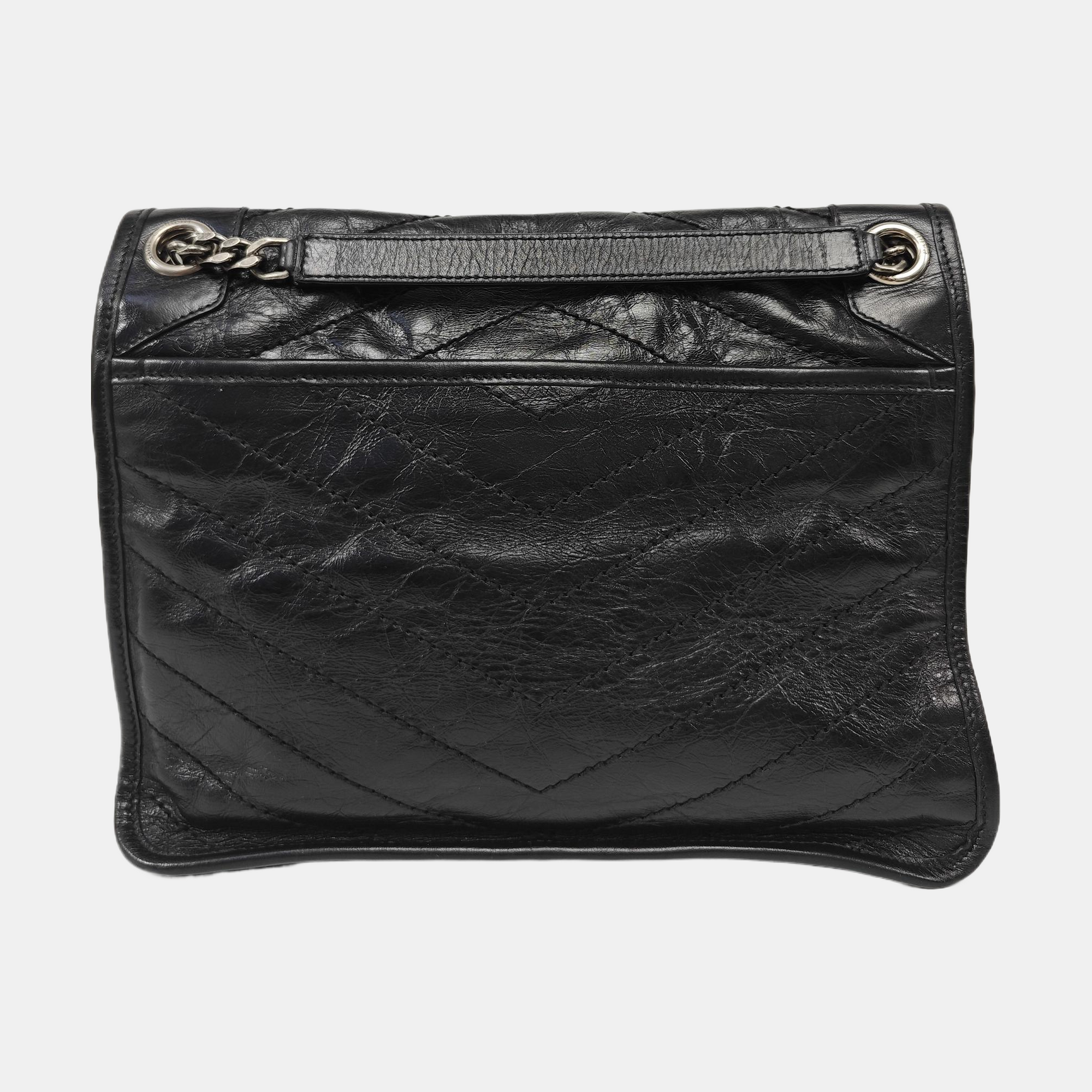 NIKI Medium Quilted Calfskin Black