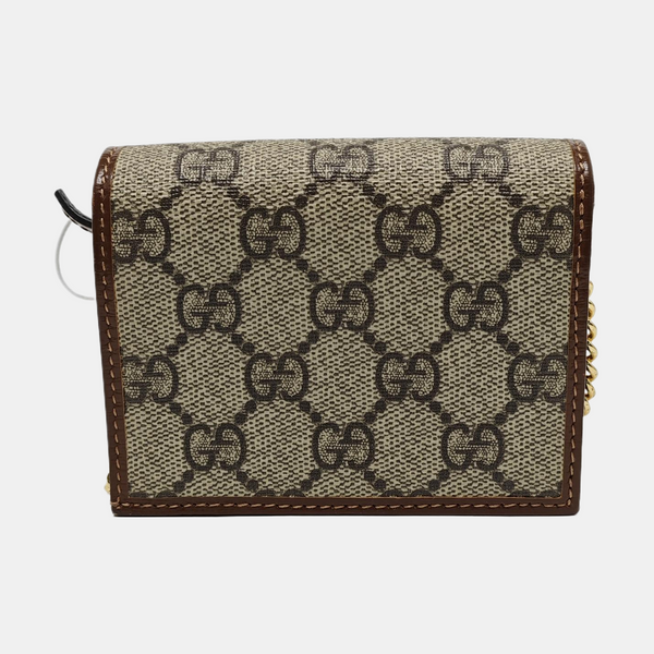 Horsebit 1955 Mini Monogram Coated Canvas Beige
