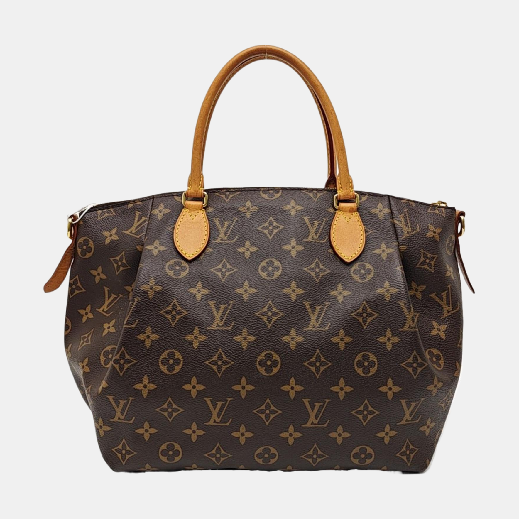 TURENNE MM Monogram Coated Canvas Brown