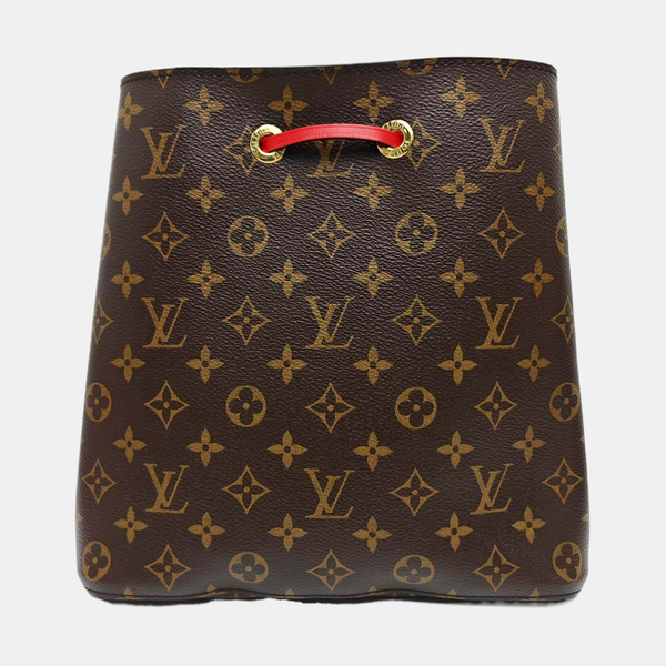 NÉONOÉ MM Monogram Coated Canvas Brown