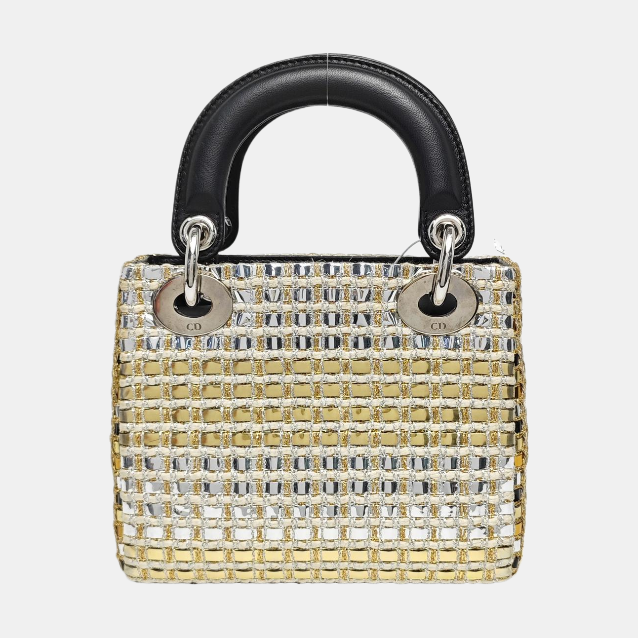 Authenticated pre-owned  Lady Dior Mini Fabric Multicolor - Tote Bag at Looply