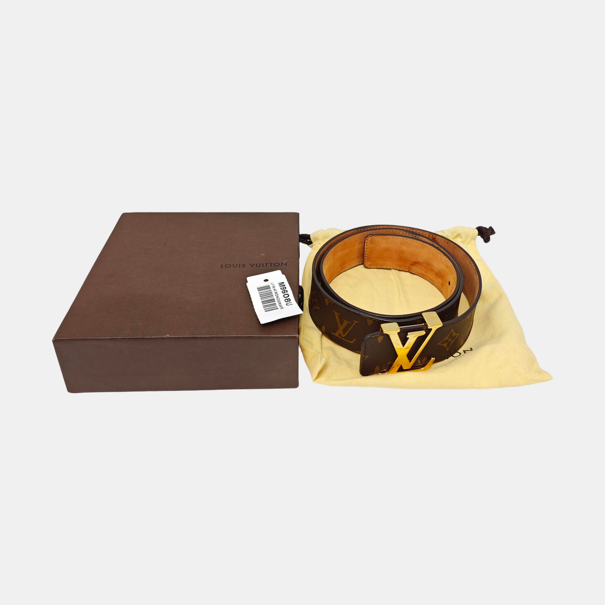 Coated Canvas Belt Brown