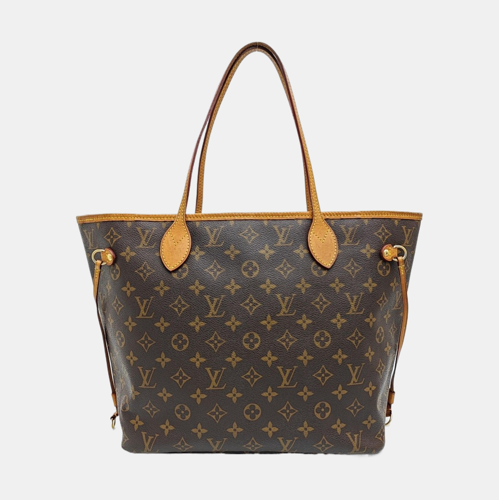 NEVERFULL MM Monogram Coated Canvas Brown