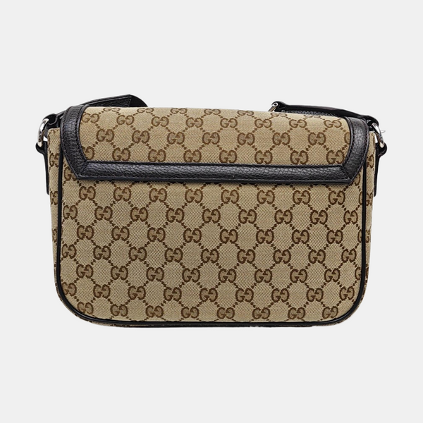 Monogram Canvas Shoulder Bag Brown
