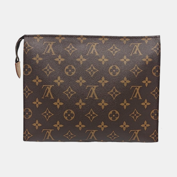 TOILET POCKET 26 Monogram Coated Canvas Brown