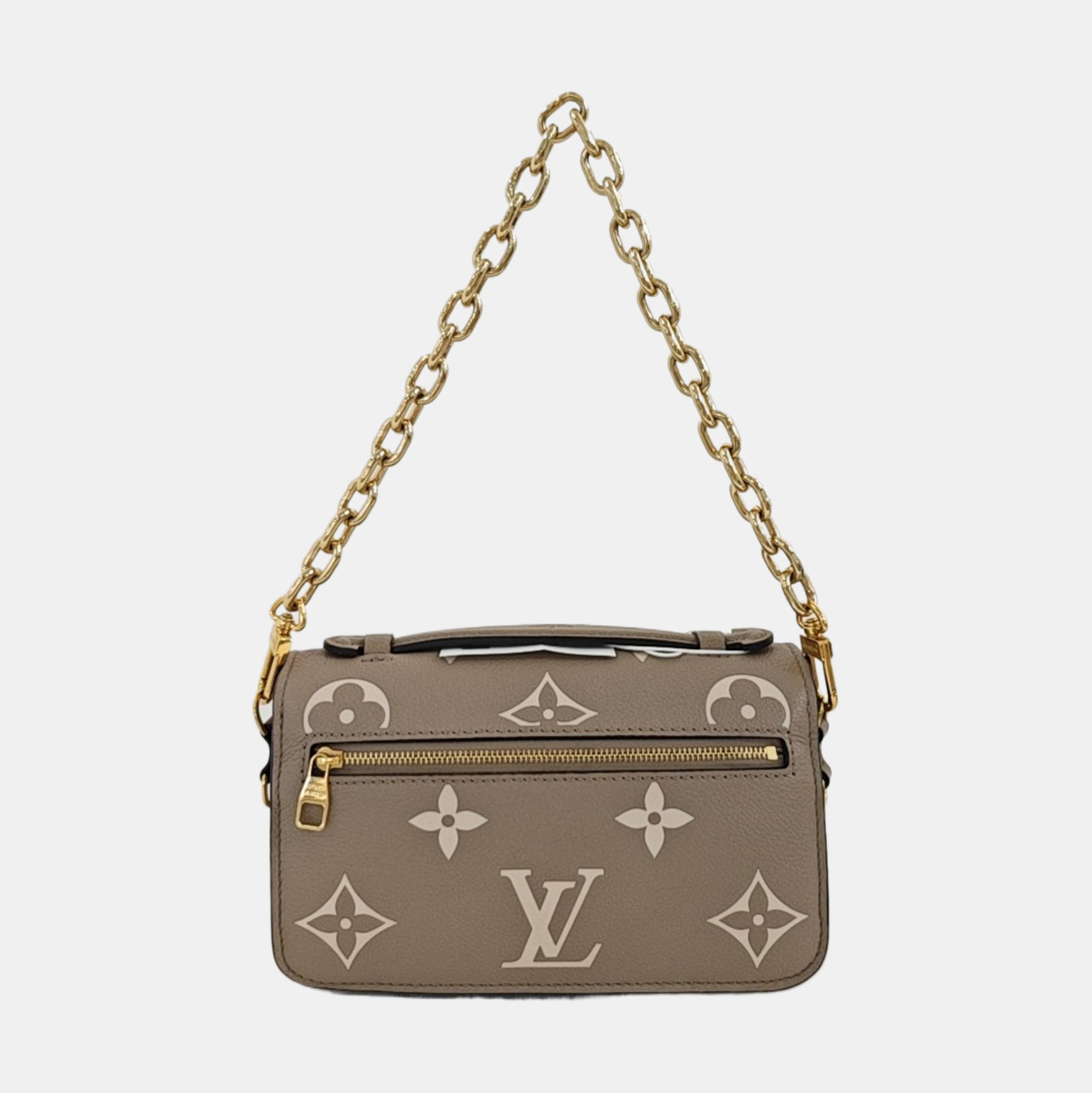 MÉTIS EAST WEST Monogram Calfskin Gray