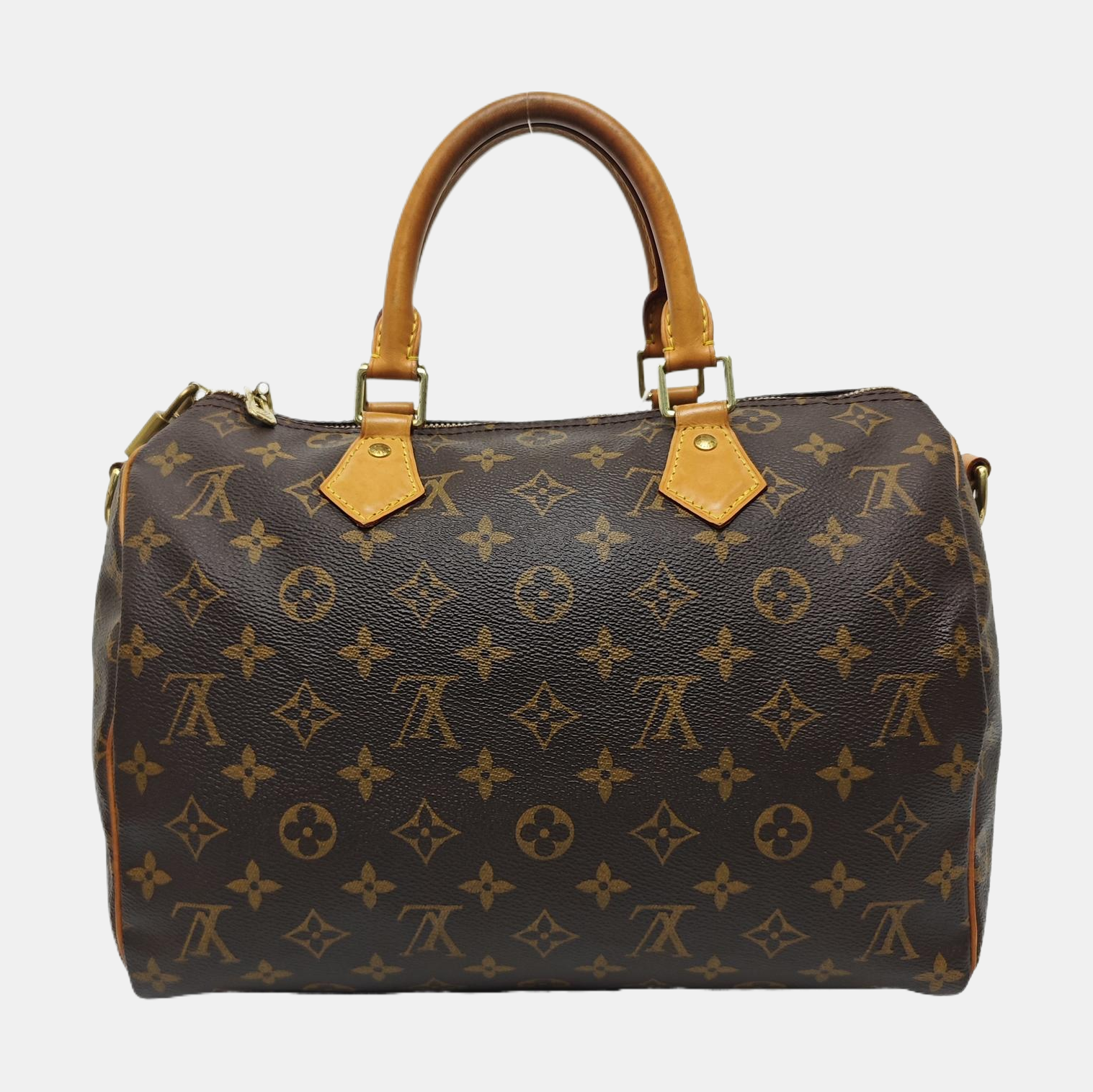 SPEEDY 30 Monogram Coated Canvas Brown