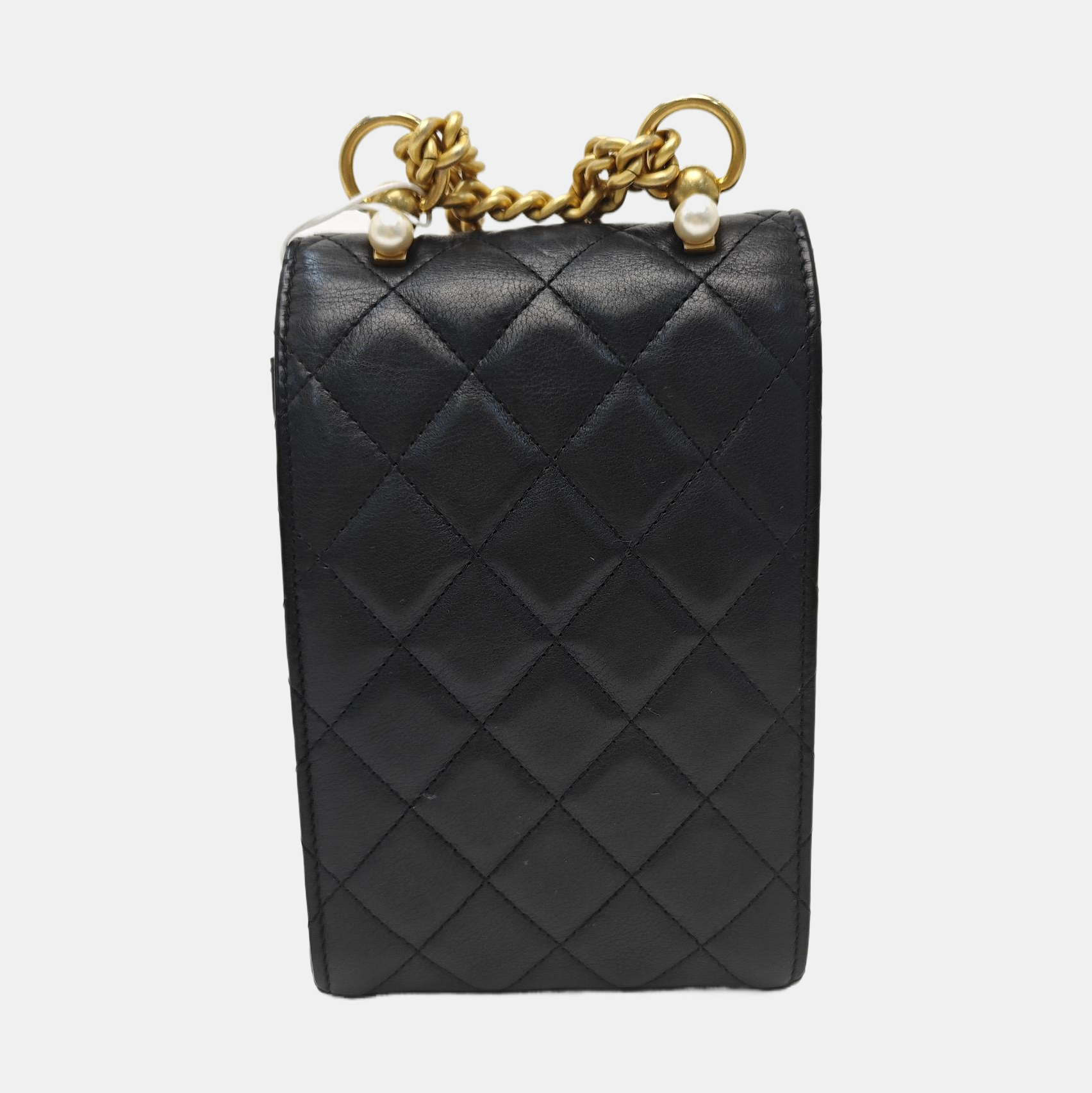 Quilted Calfskin Shoulder Bag Black