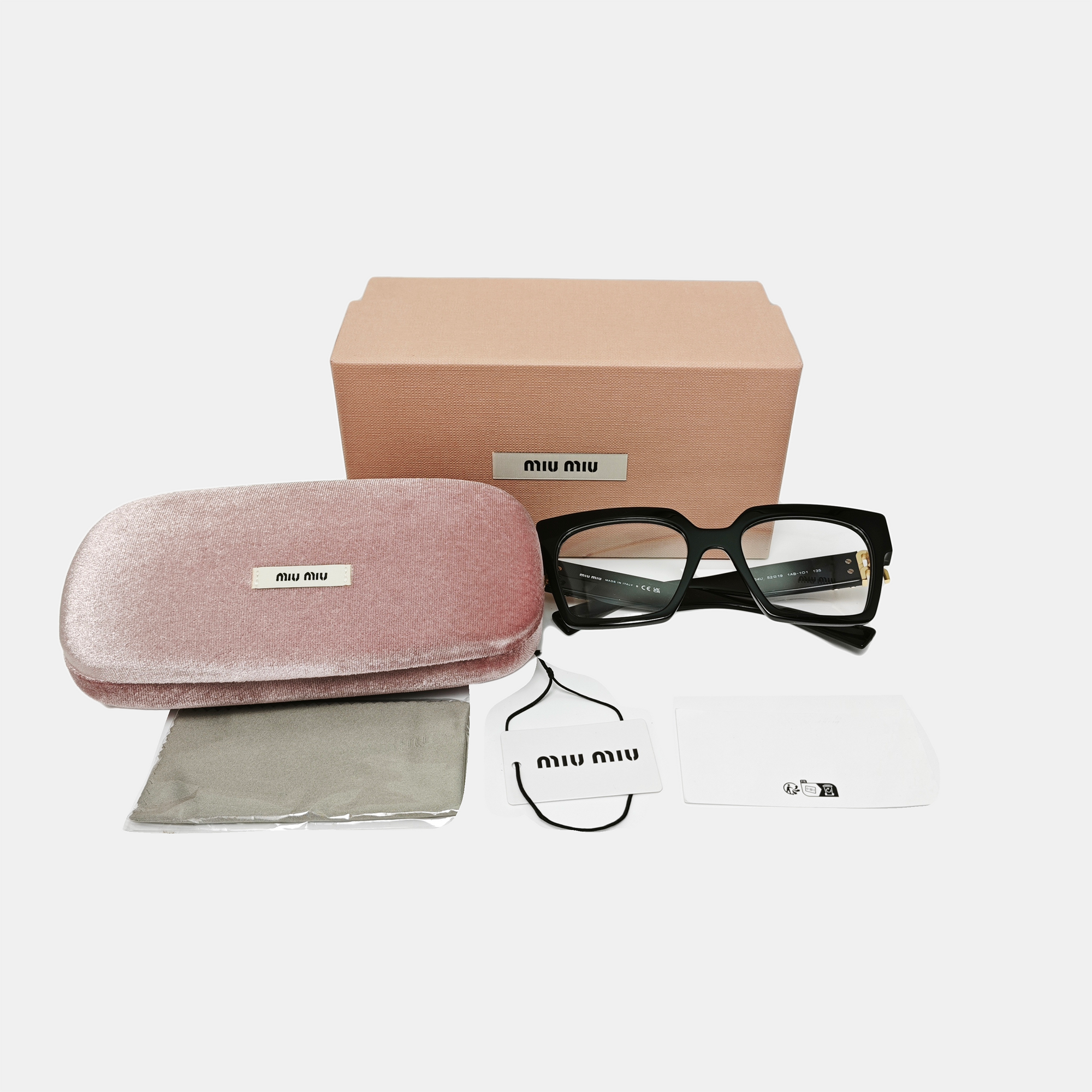 Synthetic Eyeglasses Black
