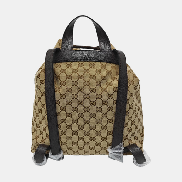 Monogram Canvas Backpack Beige