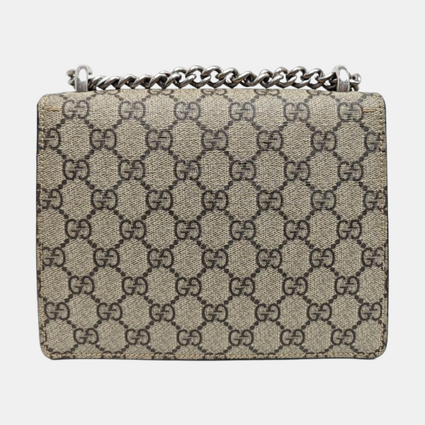 Dionysus Mini Monogram Coated Canvas Beige