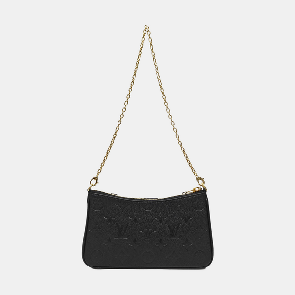 EASY POUCH ON STRAP Monogram Calfskin Black